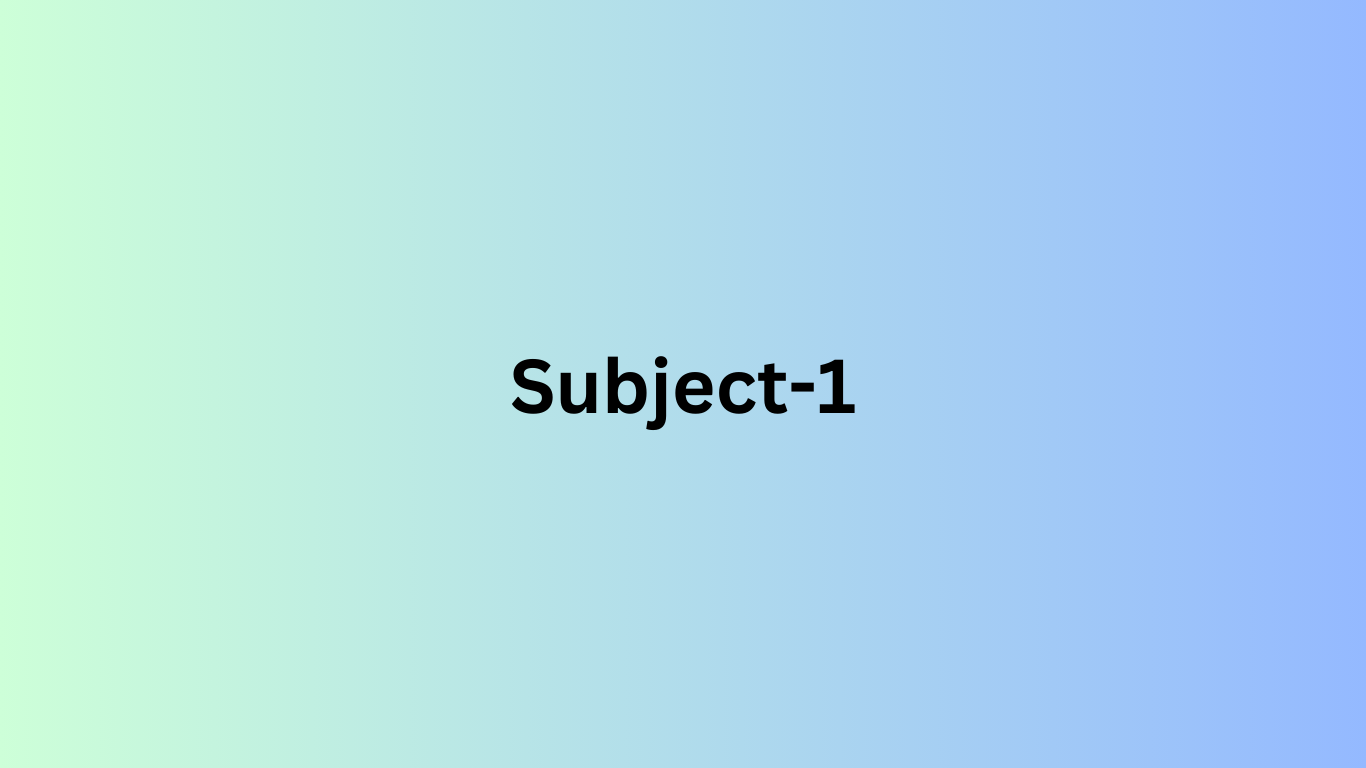 Subject-1